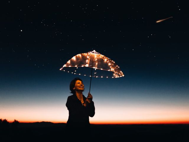Happiness is being at peace in the moment